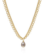 Lacewater Pearl Choker Necklace