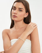 Golden Lace Pearl Bracelet