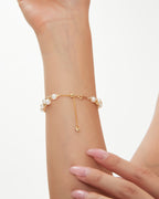 Golden Lace Pearl Bracelet