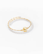 Solar Pearl Wrap Bracelet