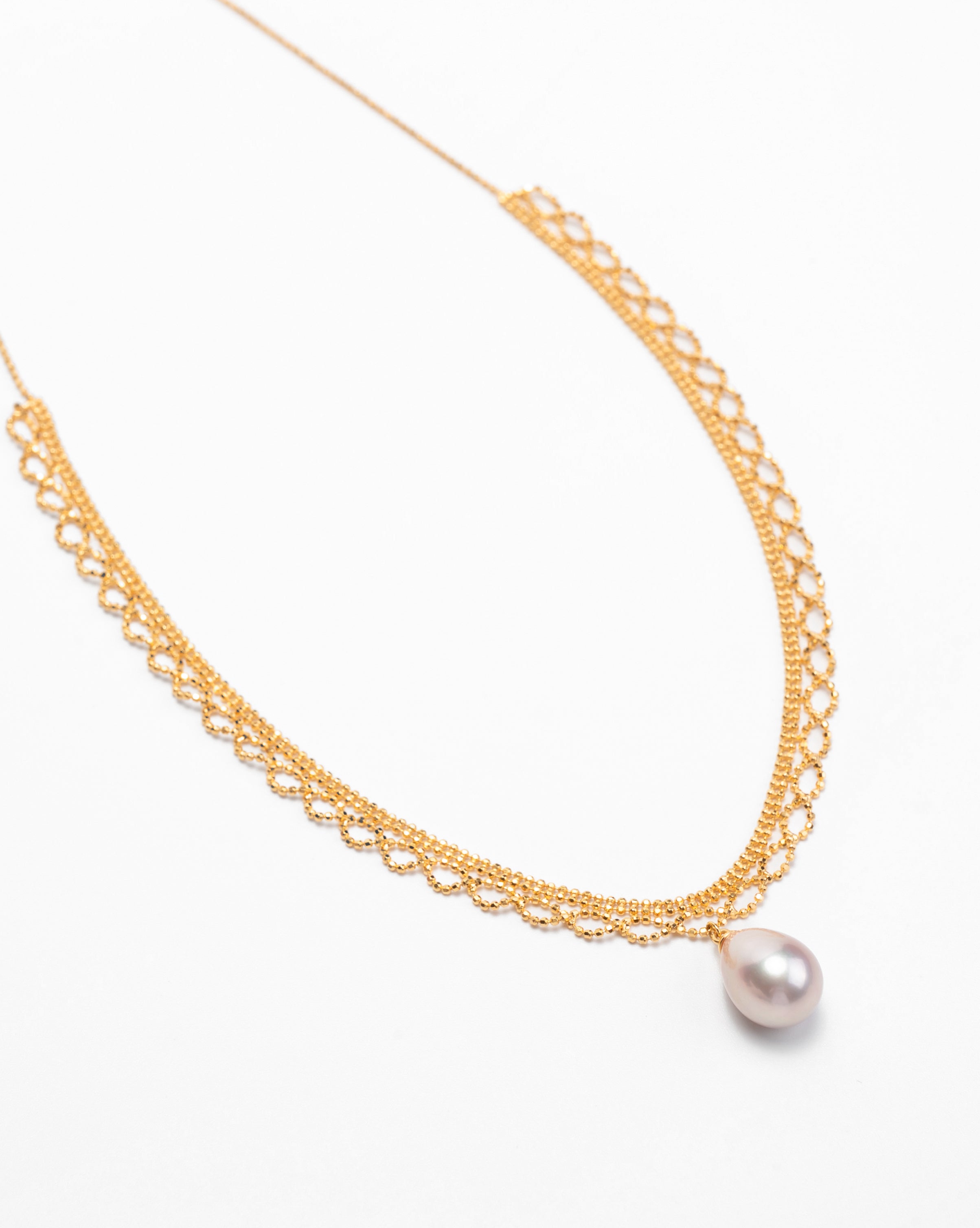 Lacewater Pearl Choker Necklace