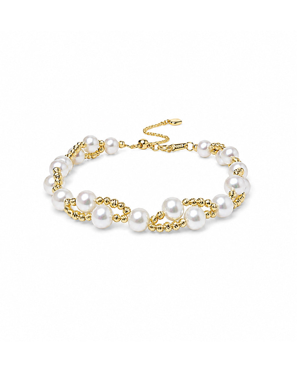 Golden Lace Pearl Bracelet